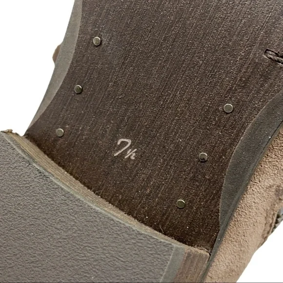 NWOT Sam Edelman Suede Packer Taupe Bootie Sz 7.5 - Picture 7 of 11